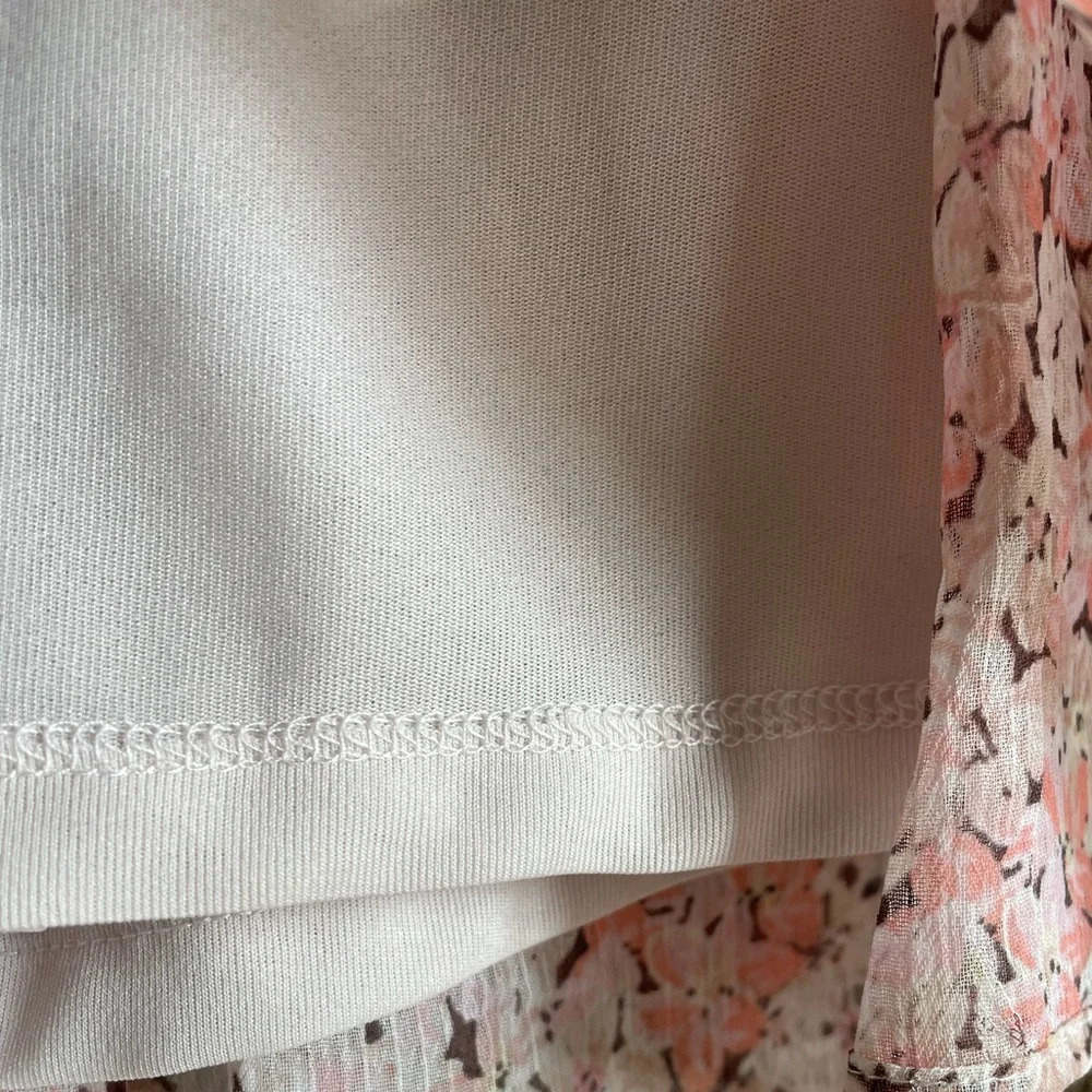 H&M Pink Floral Flowy Balloon Sleeve Boho Dress - Size Medium - Picture 12 of 12